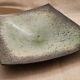 Diamond-shaped Raku bowl signed by Annie Braut
