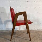 Compas Feet Armchair in the Style of Pierre Cruege, France, 1950s