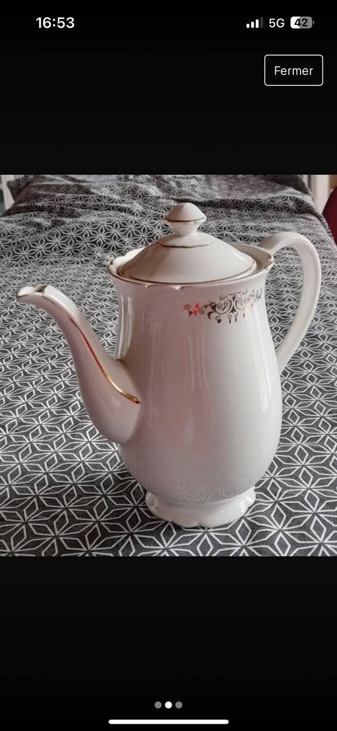 KG Lunéville porcelain coffee maker ☕️