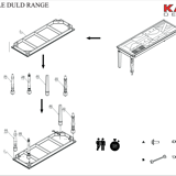 Kare design dinning table | eettafel duld range 220x100