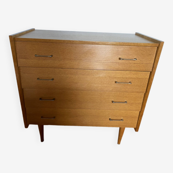 Commode vintage chêne clair