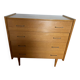 Vintage light oak chest of drawers