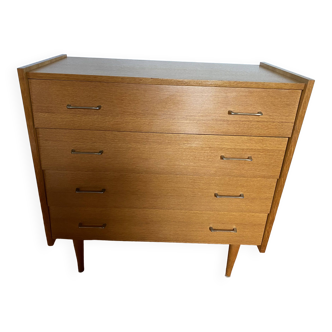 Commode vintage chêne clair