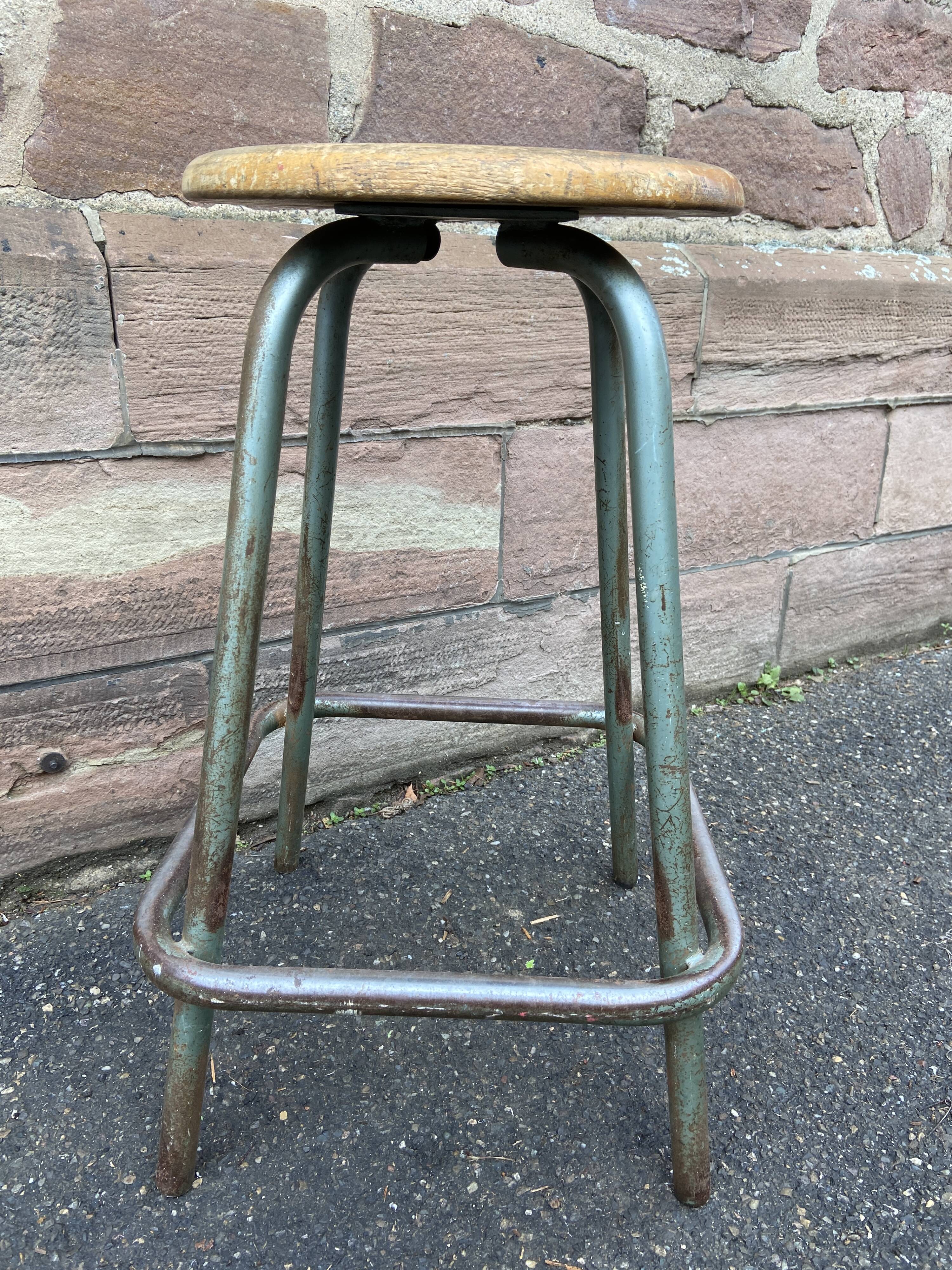 Vintage factory stool