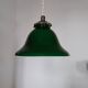 Green opaline tulip brass suspension