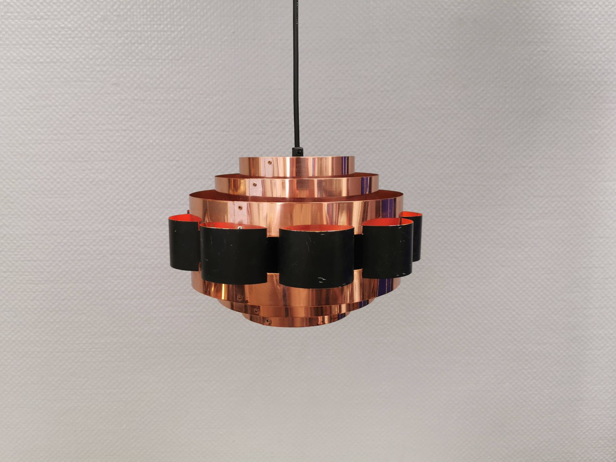 Hanging lamp from 1980s Denmark, by Werner Schou for his own company
