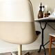 Strafor armchair in beige plastic and brown herringbone wool 1960s'