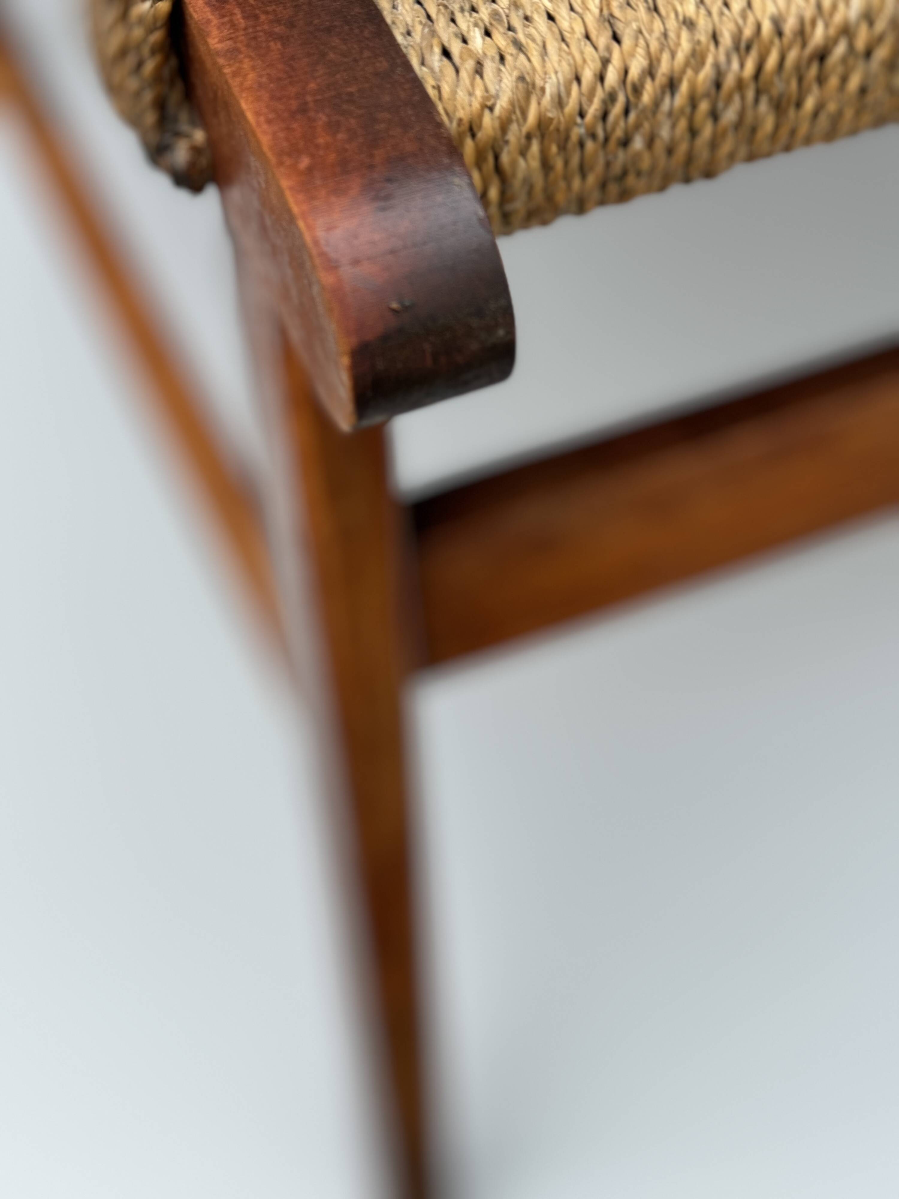 Vintage Bas van Pelt Rope Chair