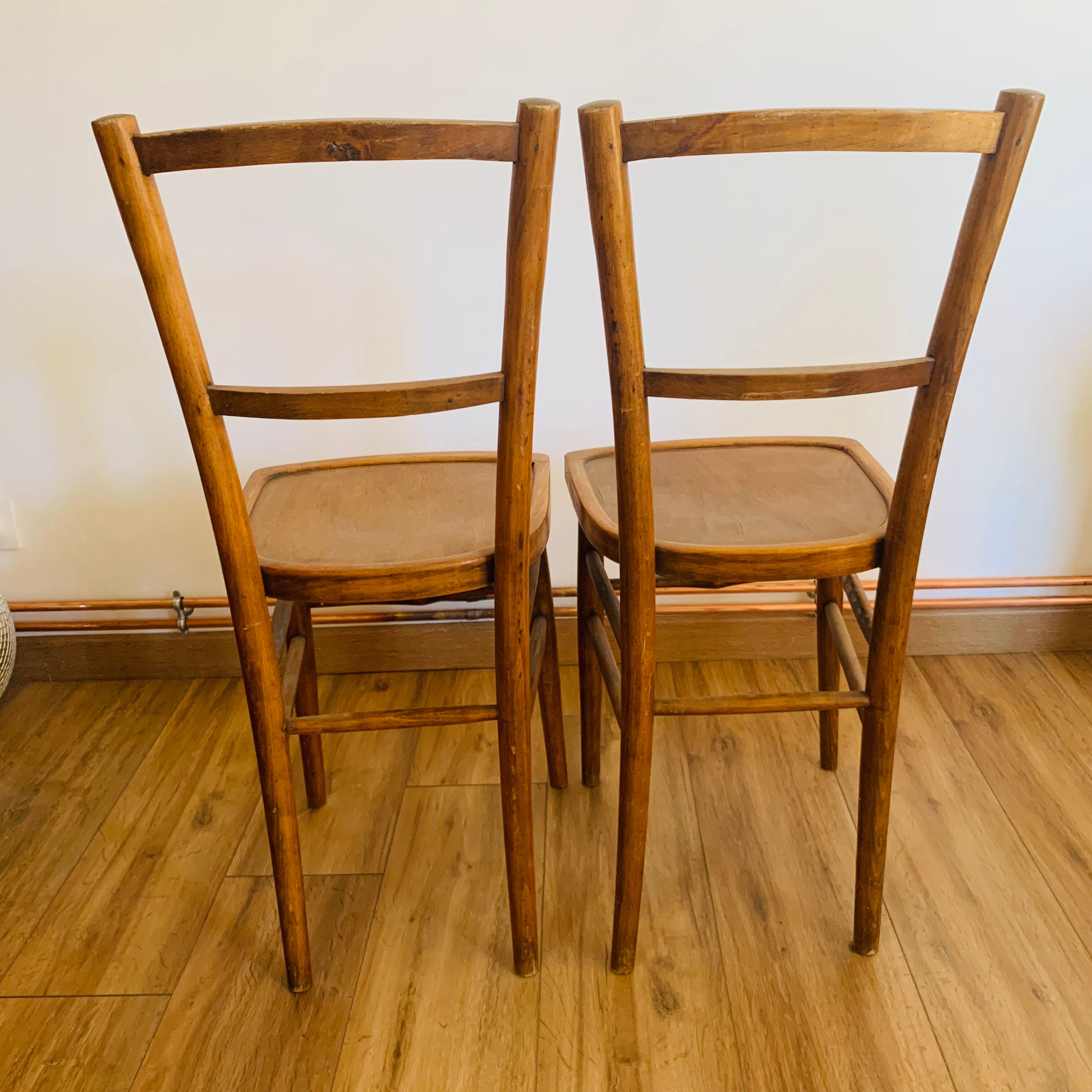 Pair of bistro chairs