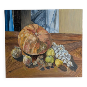 Tableau nature morte - huile