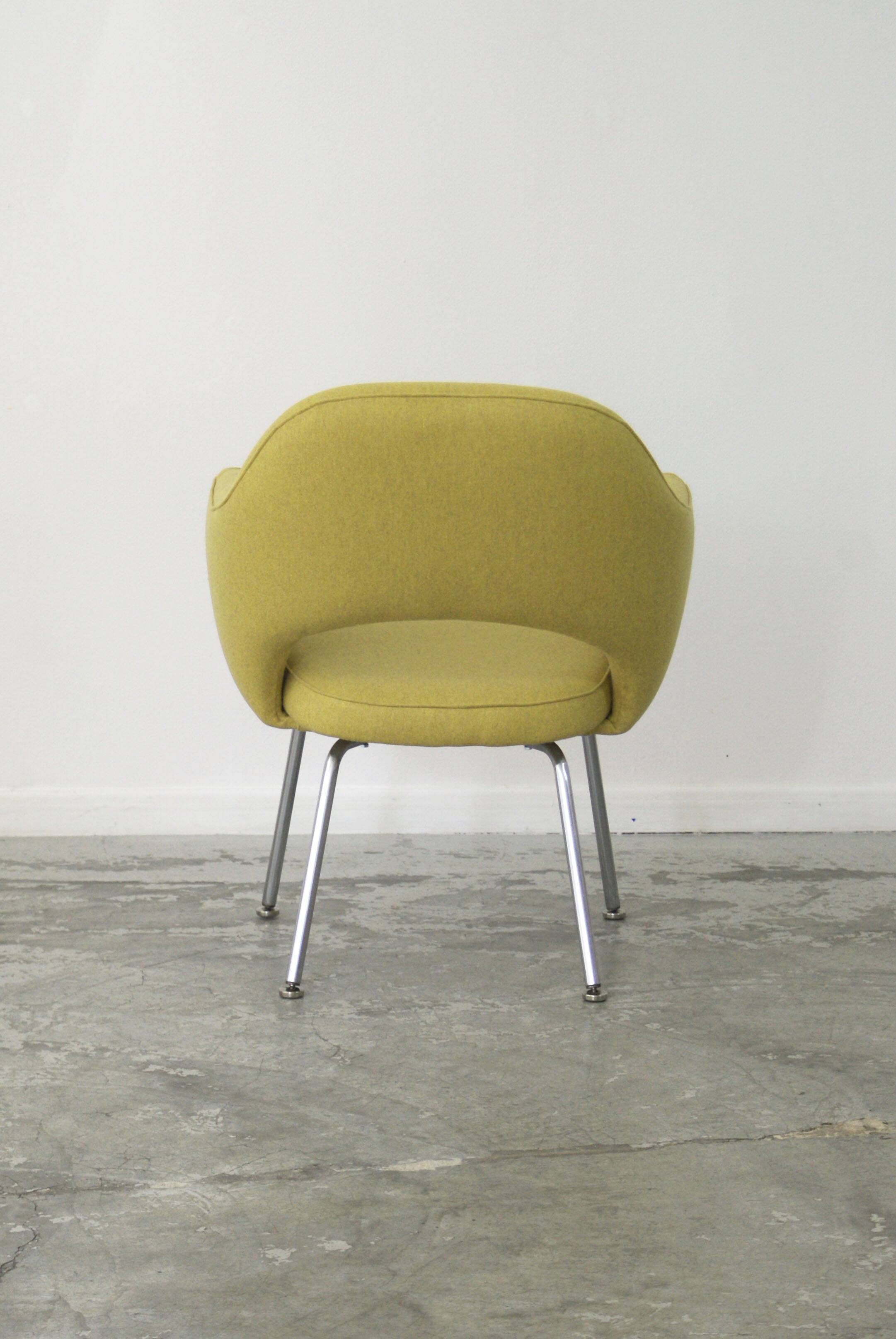 Eero Saarinen fabric armchairs