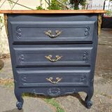 Painted Louis XV style chest of drawers