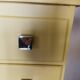 Vintage chiffonnier restyled mustard yellow, 5 drawers