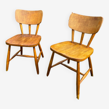 Paire de chaises scandinaves vintage