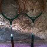 Pair of vintage tennis rackets