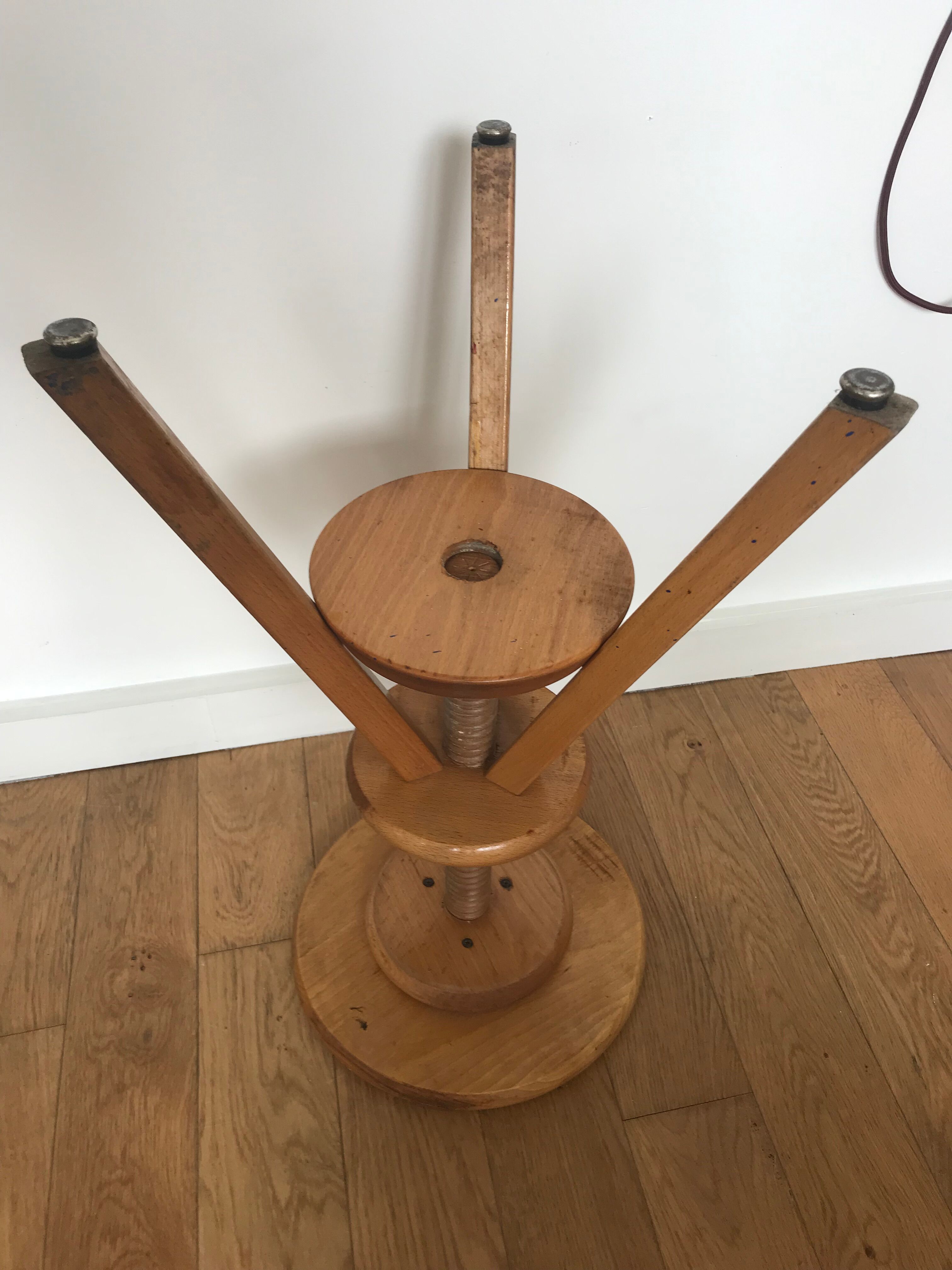 Architect wooden stool