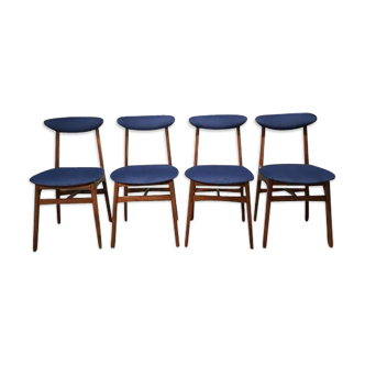 Four chairs by E.Haas 'Poland 1960'"