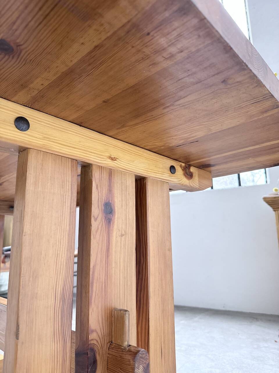 Mountain furniture table made of solid pine