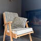 Restored vintage Scandinavian armchair – Casal Collection Tailleur fabric