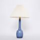 Rare blue Danish Mid-Century table lamp by Esben Klint for Holmegaard