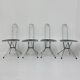 Set of 4 postmodern folding chairs by Niels Gammelgaard for Ikea, 1980s