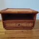 Rattan bedside table from the 1970s-80s.