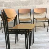 ♻️ Set of 6 chairs designed by designer Gijs van der sluis.