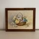 Watercolor in its wooden frame