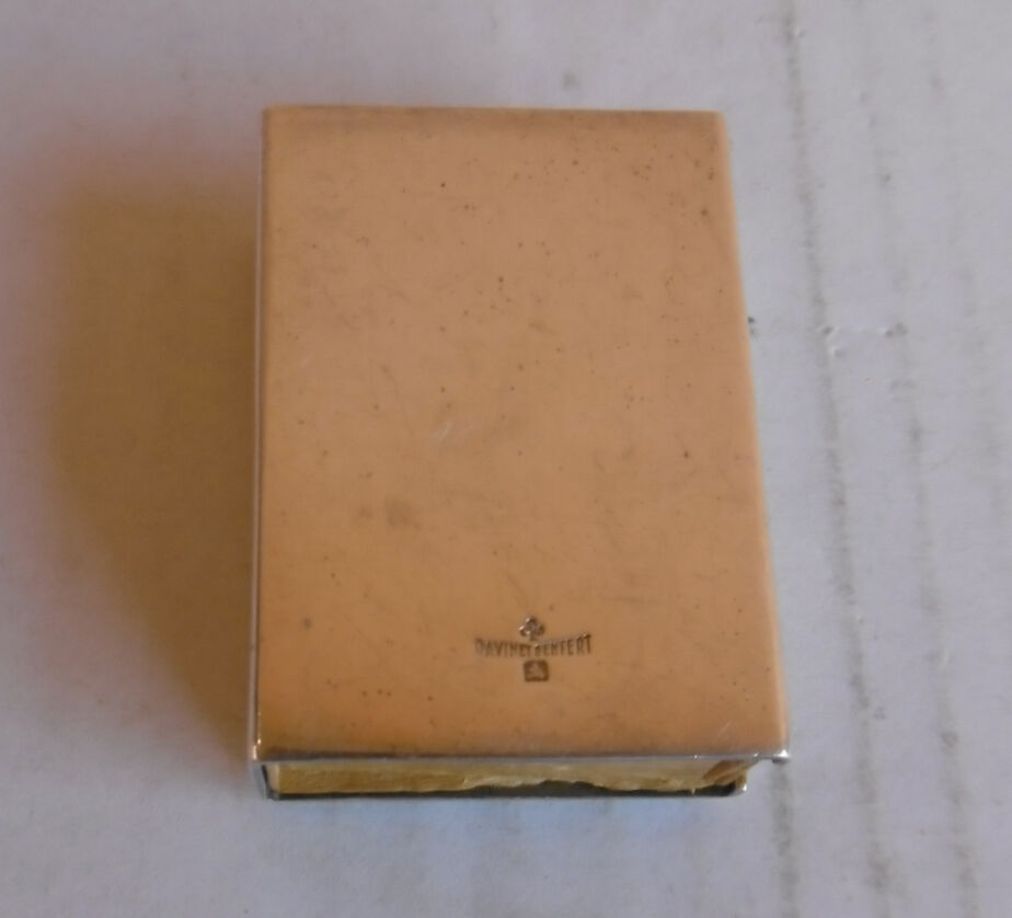 Etui pour allumettes en metal argenté ravinet d'enfert