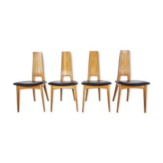 Vintage dining chairs by Van den berghe Pauvers, 1970s