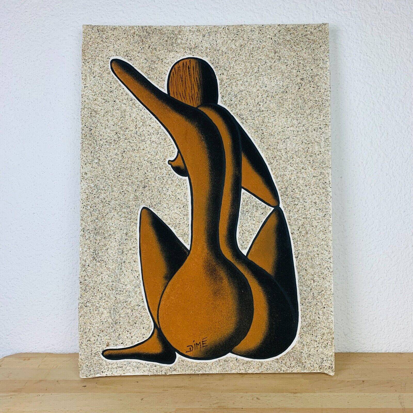 Tableau nu africain moderne par Alioune Dime sableur