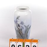 Royal Copenhagen Porcelain Vase painted with the trumpet flower.