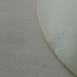 Plat a barbe barbier en faience blanche bordeaux veillard 19 eme