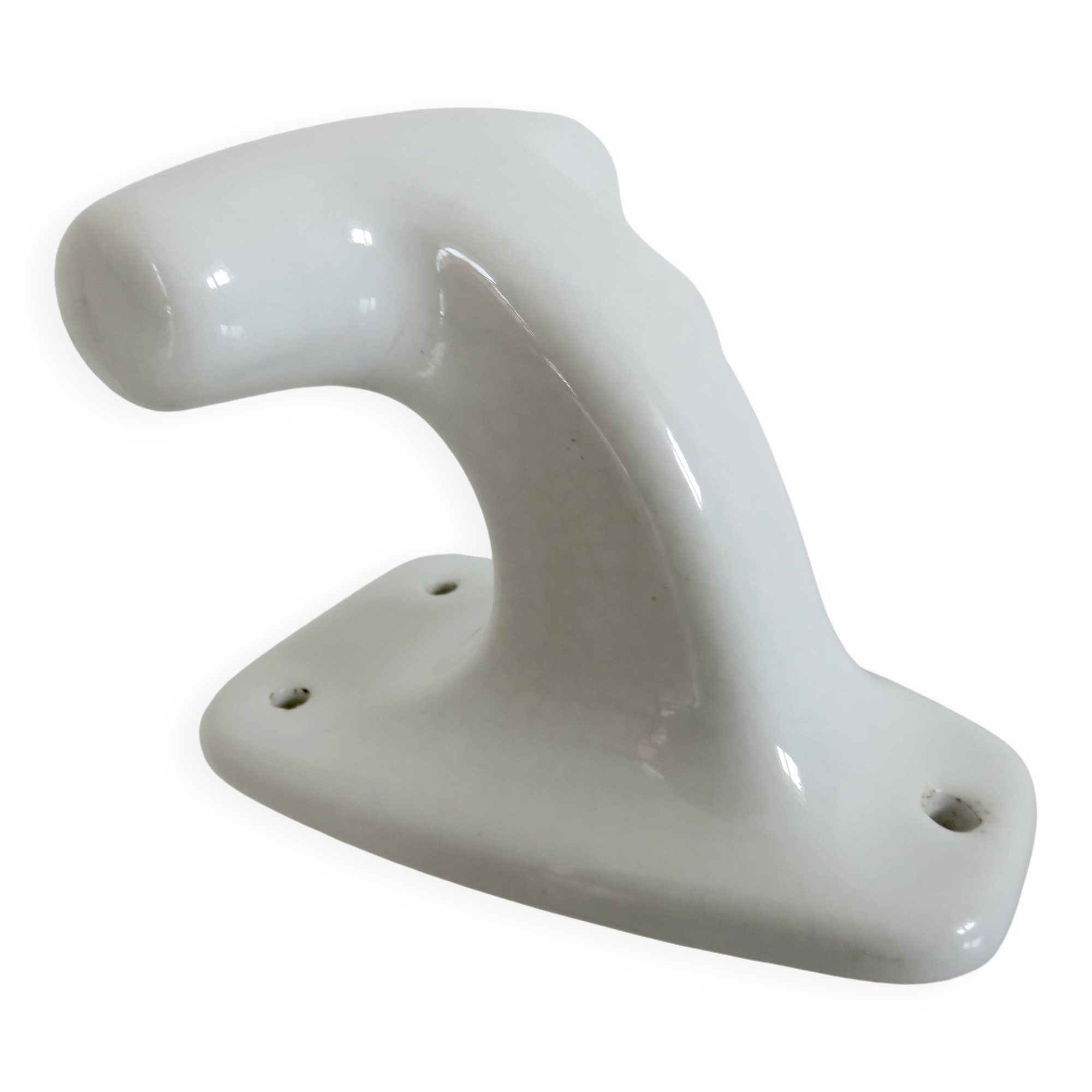 Art Deco white porcelain coat rack