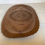 Black Forest style carved wooden tray