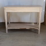 Patinated fir console