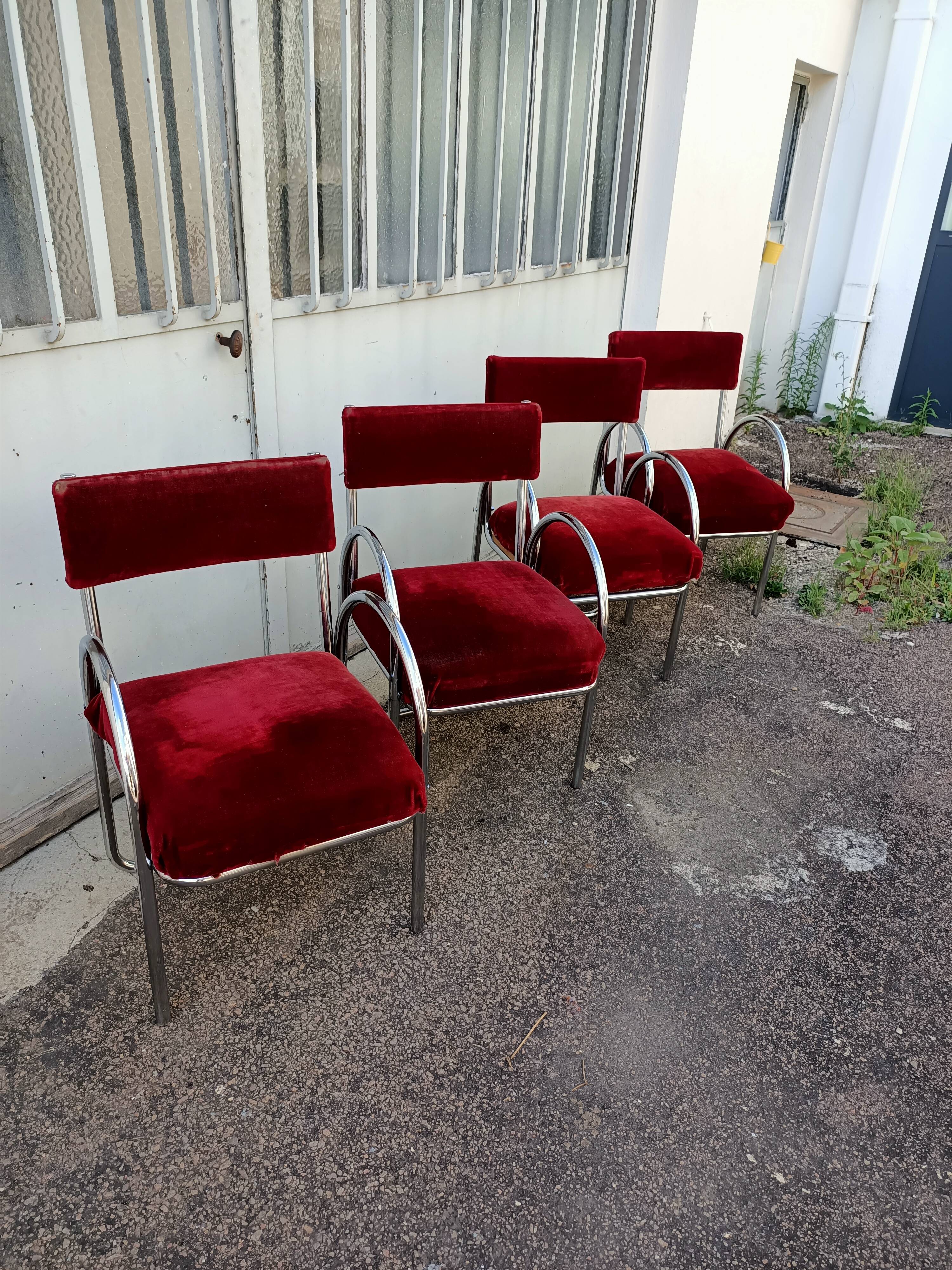 4 Chaises Art Déco