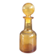 Amber molded glass carafe with stopper