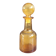 Amber molded glass carafe with stopper