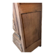 Old brutalist regionalist oak cabinet XIX th century
