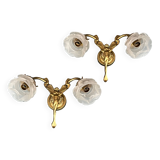 Pair of Art Nouveau style wall lights.