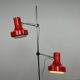 Red floor lamp by Josef Hurka for Napako