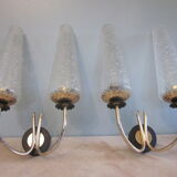 pair of wall lamps arlus of the years 50-60
