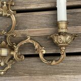 Paire d'applique en bronze 2 bras début XXeme