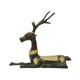 Vintage Bronze Sculpture Reclining Deer Sarreid Ltd 32cm