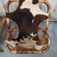 Pair of armchairs bamboo leather skin rohé noordwolde