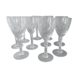 Crystal 10 liquor glasses set