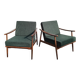 Paire de fauteuils boomerang, années 70