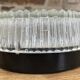 Pair of round Holophane ceiling lights, vintage, DR 60, 70s