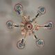 Venetian Rezzonico chandelier in multicoloured Venetian glass circa 1900